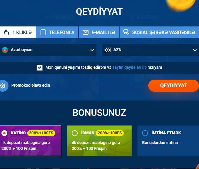 artıq məlumat daxil etmədən bir toxunuşla ani hesab yaratma